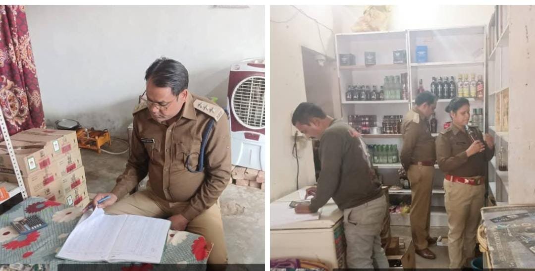 रायबरेली:ऊंचाहार मेंआबकारी विभाग ने शराब ठेकों का किया औचक निरीक्षण, स्टॉक और रजिस्टर खंगाले