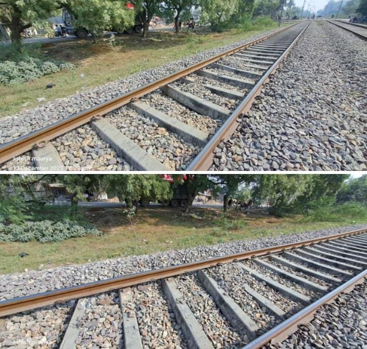 रायबरेली-मालगाड़ी से पटरी उतारते समय रेलवे ट्रैक हुआ क्षतिग्रस्त,,,
