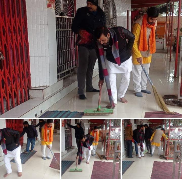 रायबरेली-भाजपाइयों ने सफाई अभियान चलाकर लिया स्वच्छता का संकल्प,,