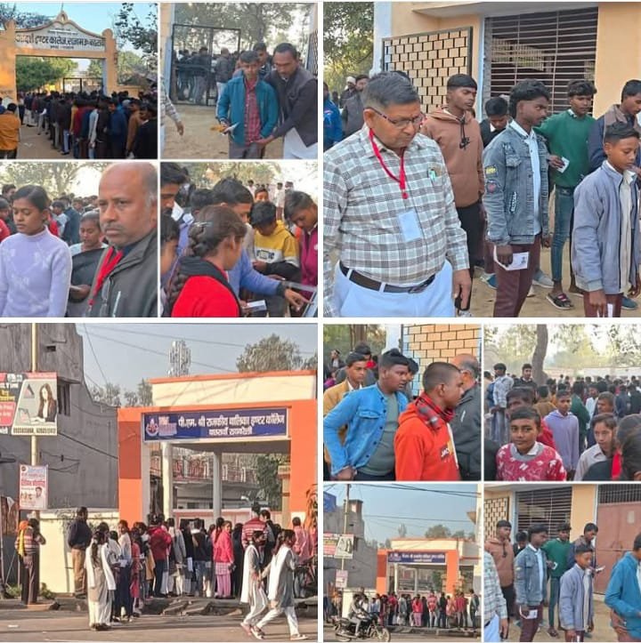 रायबरेली - क्षेत्र के एक दर्जन से अधिक विद्यालयों में पूर्ण सुरक्षा व्यवस्था के साथ शुरू हुई बोर्ड परीक्षा