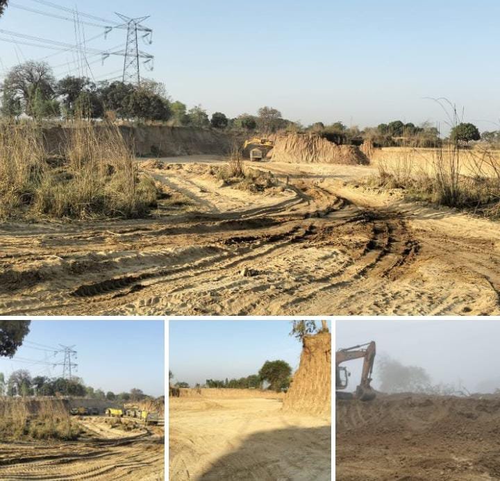 रायबरेली-पिता की मौत पर शोक में डूबा था किसान , गंगा एक्सप्रेस वे का ठेकदार उसका खेत खोदकर उठा ले गया मिट्टी 