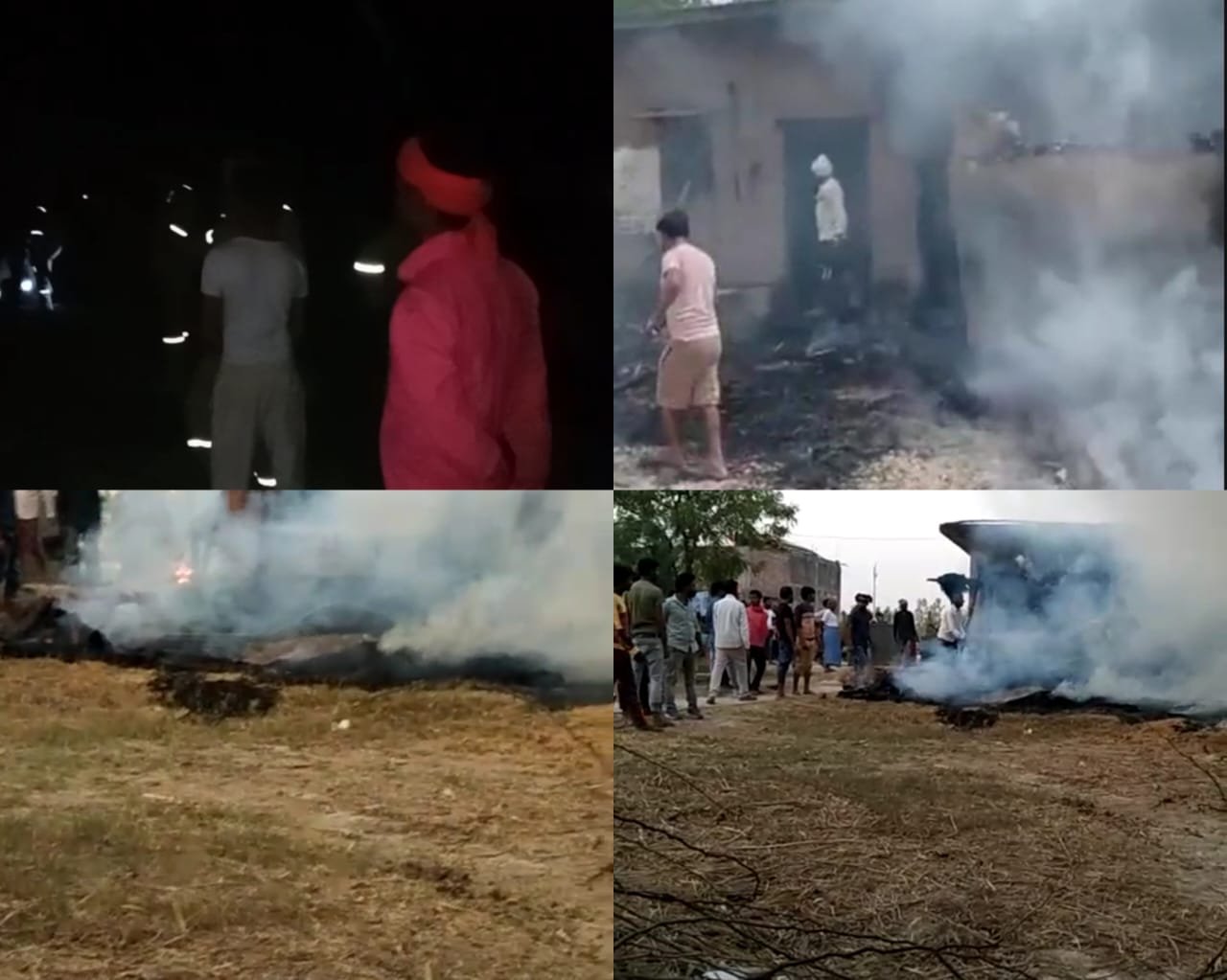 Raibareli-अज्ञात कारणों से लगी आग, घर गृहस्ती का सामान जलकर हुआ खाक, बच्चों के बचाने में पड़ोस की महिला झुलसी 