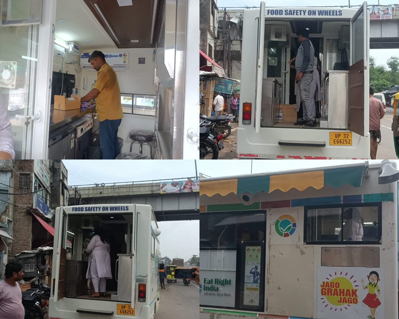 Raibarelई-वैन के माध्यम से खाद्य पदार्थों की गुणवत्ता के बारे में लोगों को जागरूक करने के लिए पहुंचे खाद्य अधिकारी