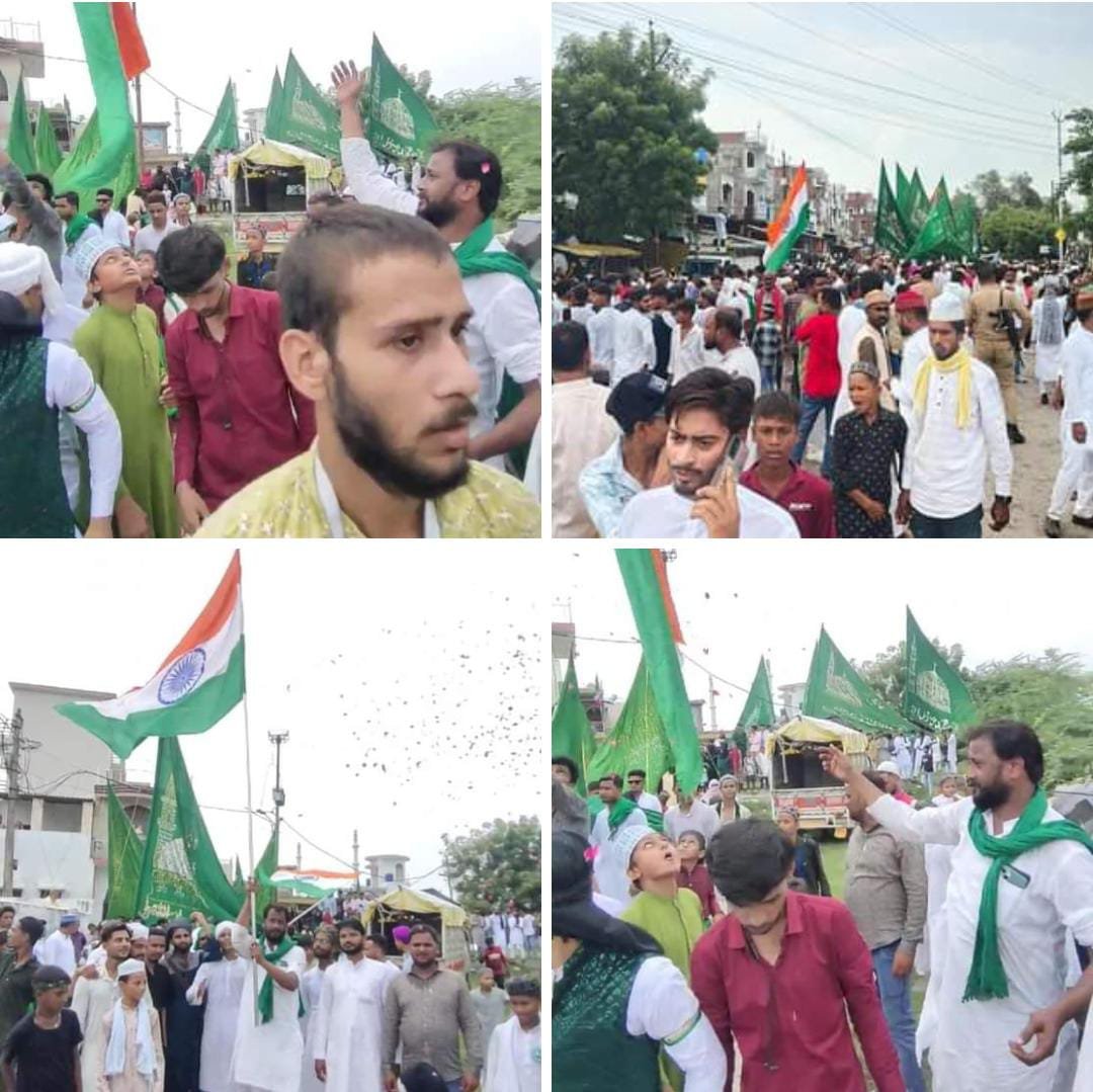 रायबरेली-ऊंचाहार  में पूरी शान-ओ-शौकत से निकाला जुलूस-ए-मोहम्मदी, रसूल की आमद के नारे गूंजा नगर,,, 