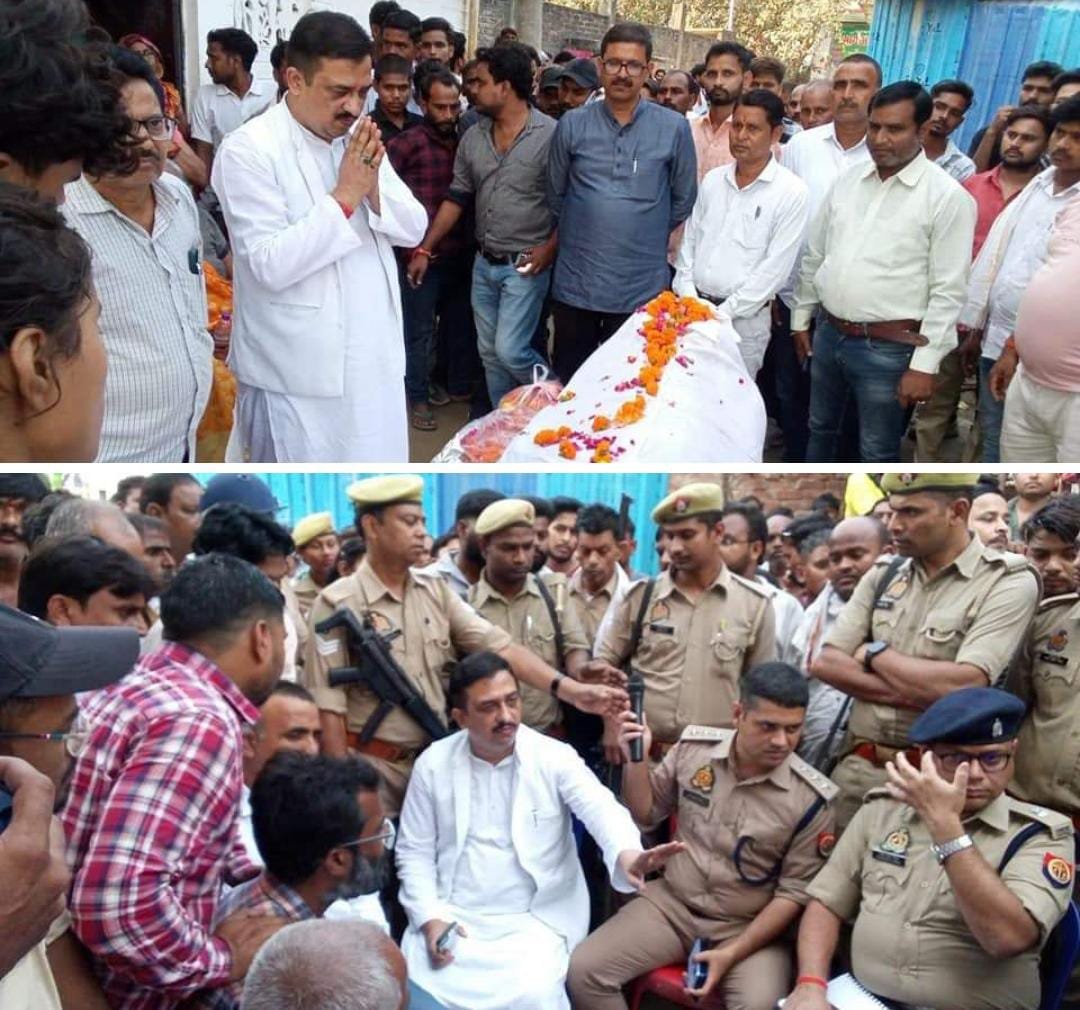 रायबरेली-पीड़ित परिवार से मिले कांग्रेस नेता , बोले भाजपा सरकार में अपराधी बेलगाम