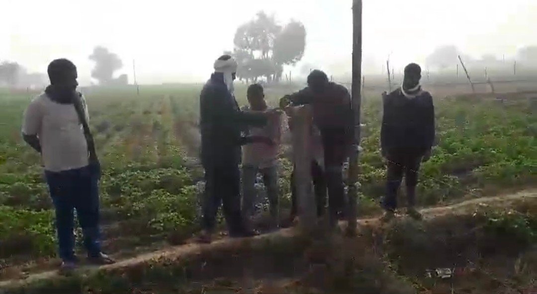 रायबरेली में दबंग ग्राम प्रधान ने आधा दर्जन गुर्गो के साथ पीड़ित के खेत पर किया जबरन कब्जा