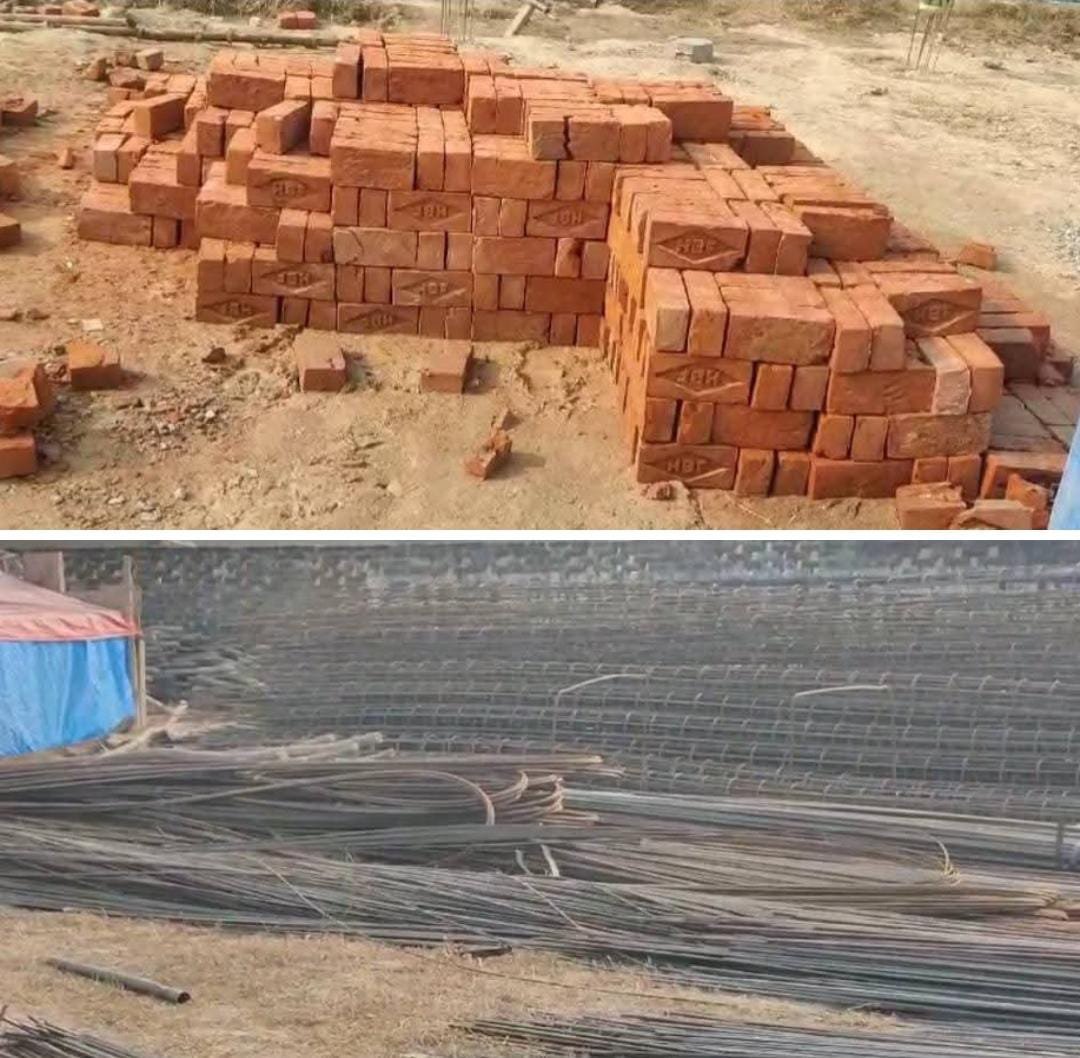 रायबरेली-फायर स्टेशन के भवन निर्माण में घटिया सामग्री का इस्तेमाल, जिम्मेदार मौन,,, 