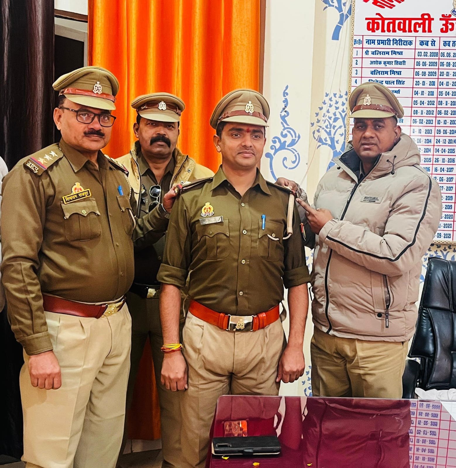 रायबरेली-ग्रेड बी के पद की प्रोन्नति पर कंधे पर स्टार लगाकर दी बधाई: संजय कुमार 