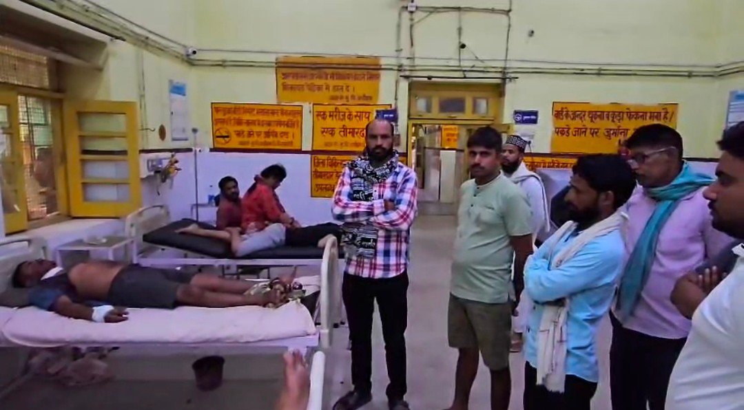 सोते समय युवक पर धारदार हथियार से हमला