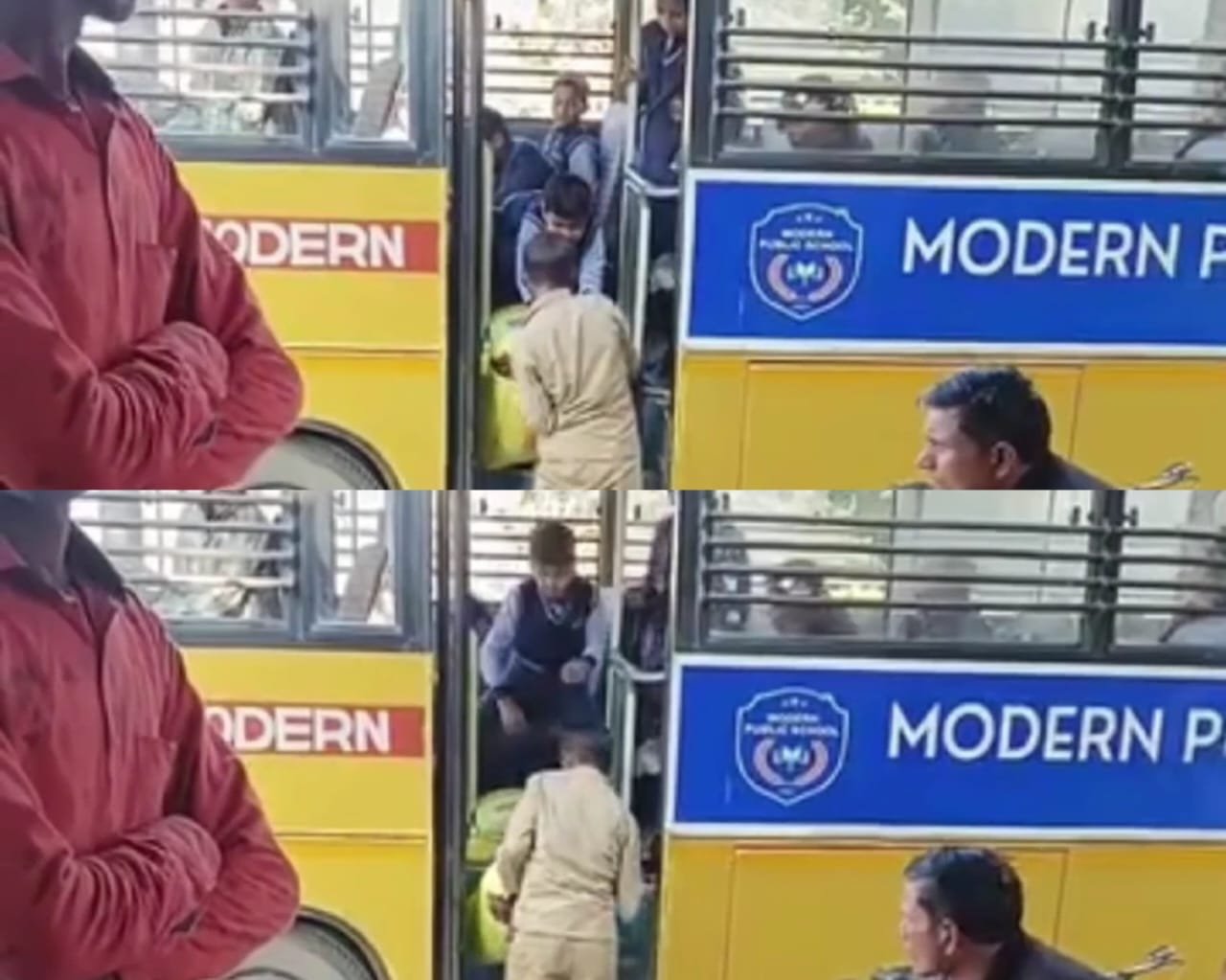 रायबरेली-एक निजी स्कूल के छात्रों से बस में खाद की बोरियां लदवाने का वीडियो वायरल