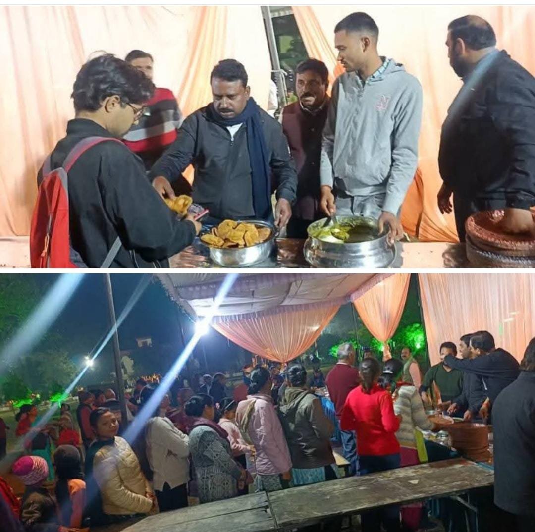 रायबरेली-एनटीपीसी में राधा कृष्ण मन्दिर में प्राण प्रतिष्ठा पर हुआ विशाल भण्डारे का आयोजन,,,, 