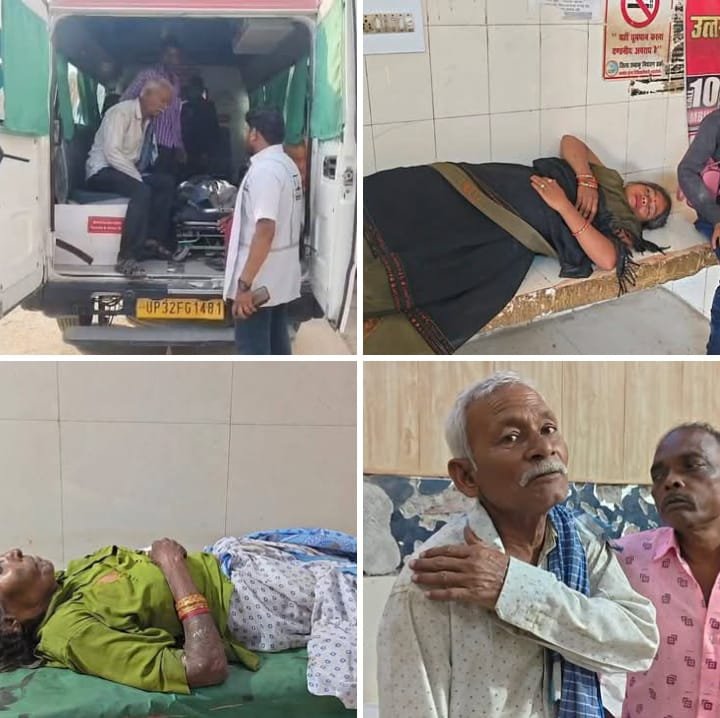 रायबरेली-मोटरसाइकिल सवार को बचाने के चक्कर में ई रिक्शा हुआ अनियंत्रित