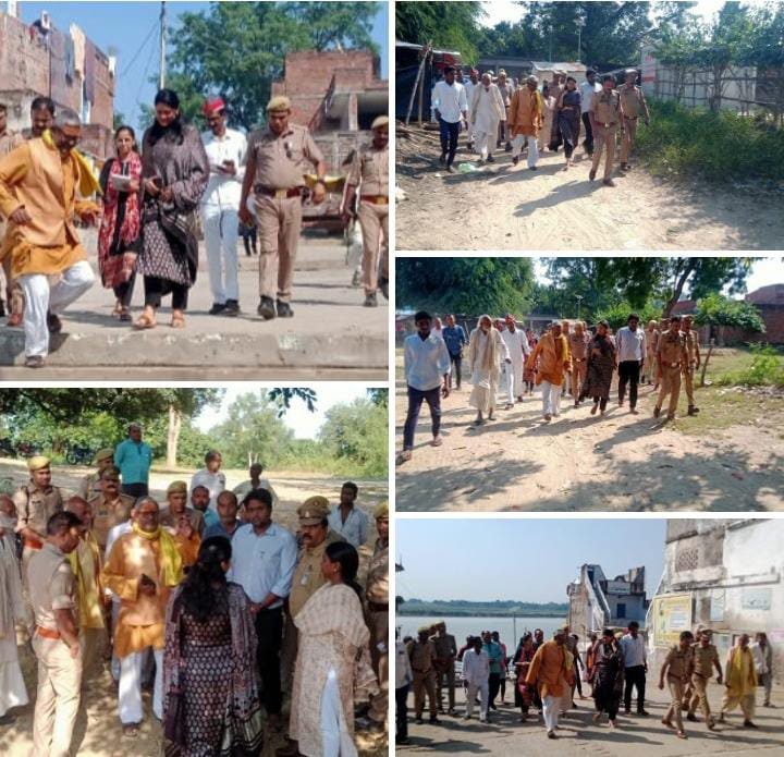 रायबरेली-नवरात्रि स्नान वा मूर्ति विसर्जन की व्यवस्था को लेकर निरीक्षण करने पहुची जिलाधिकारी हर्षिता माथुर गोकना घाट,,,,