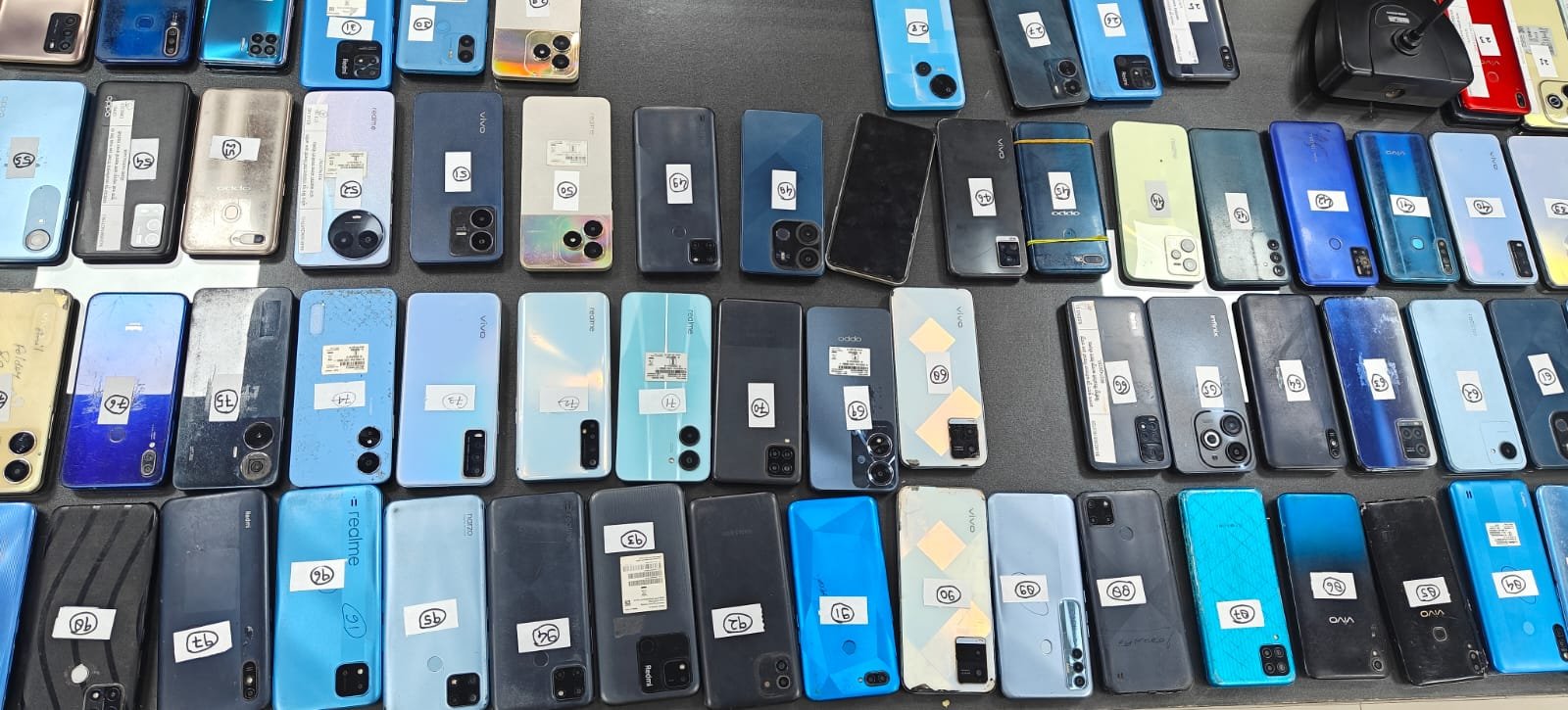 रायबरेली पुलिस ने 101 मोबाइल फोन किये बरामद