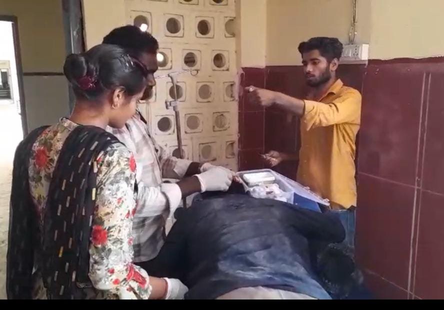 रायबरेली-साइकिल से टकराकर सड़क पर गिरा एनटीपीसी श्रमिक , सिर में आई गंभीर चोट