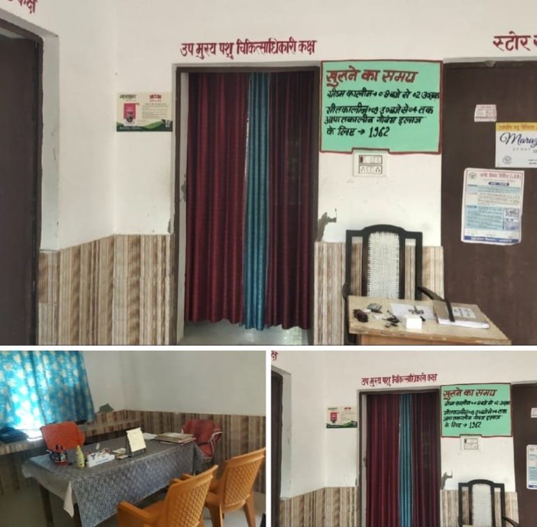 नही आते कभी ऊंचाहार के पशु चिकित्सा अधिकारी.जिम्मेदार बेखर