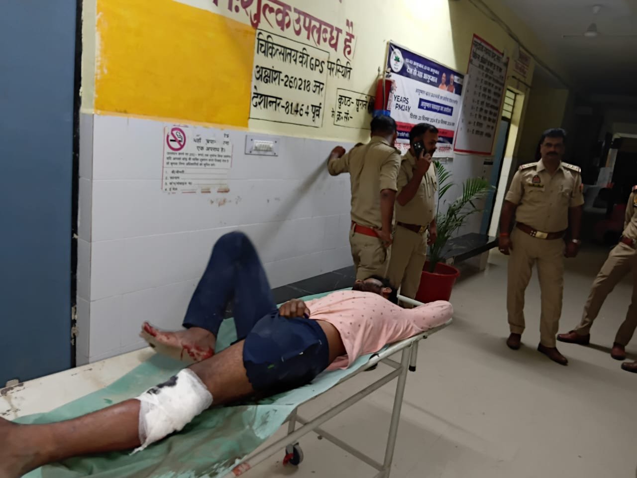 रायबरेली-गौकशी करने वाले शातिर बदमाशों से सलोन पुलिस कि हुई मुठभेड़, दो घायल