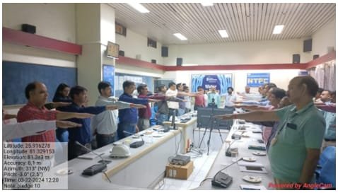 एनटीपीसी ऊंचाहार में विश्व जल दिवस पर ली जल संरक्षण हेतु शपथ