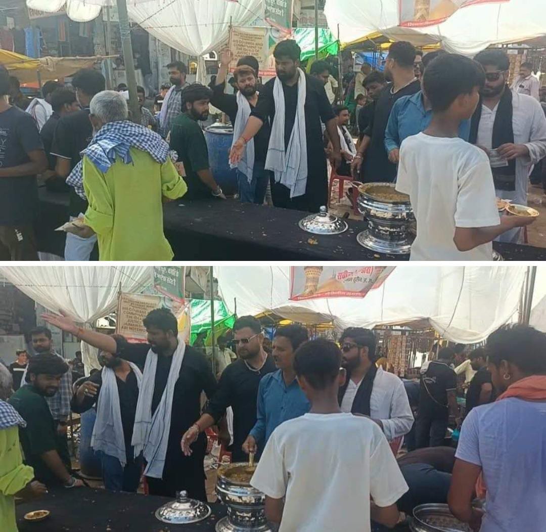 रायबरेली-मुहर्रम के जुलूस में किया गया लंगर का आयोजन,,, 