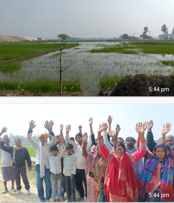 रायबरेली-नहर कटने से तबाही, किसानों की मेहनत पानी में बही