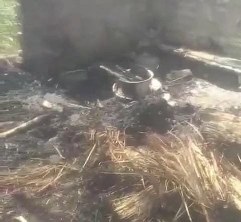 ऊंचाहार:शॉर्ट सर्किट से लगी भीषण आग,गरीब की गृहस्थी जलकर राख,,,, 