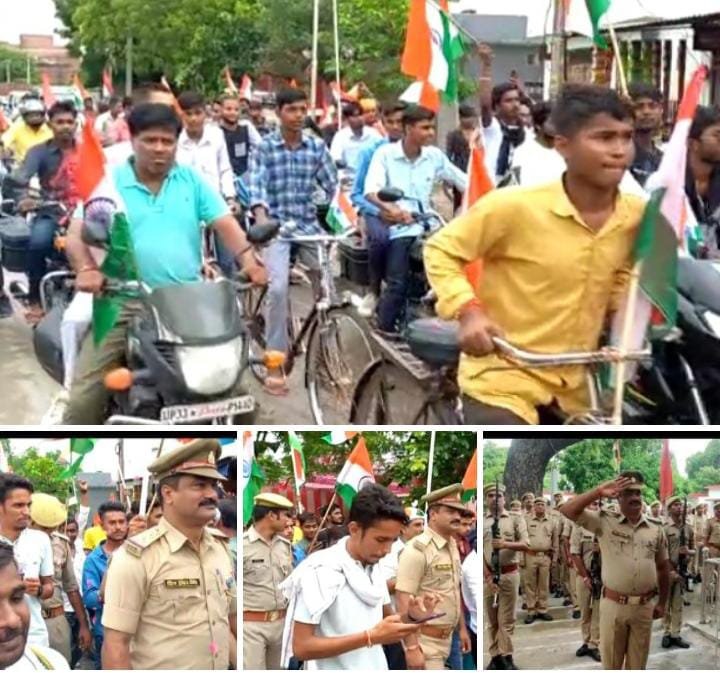 Raibareli- आजादी कें 75 वां स्वतंत्रता दिवस पर नगर क्षेत्र में धूमधाम से मनाया गया