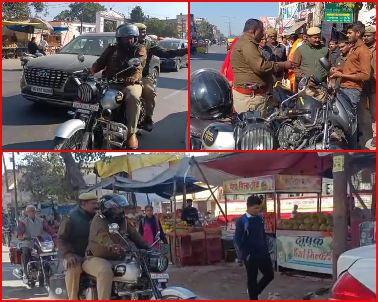 Raibareli-कोतवाल का दिखा सिंघम का नया तेवर चार्ज संभालते ही बुलेट से निकलकर किया कस्बे का भ्रमण