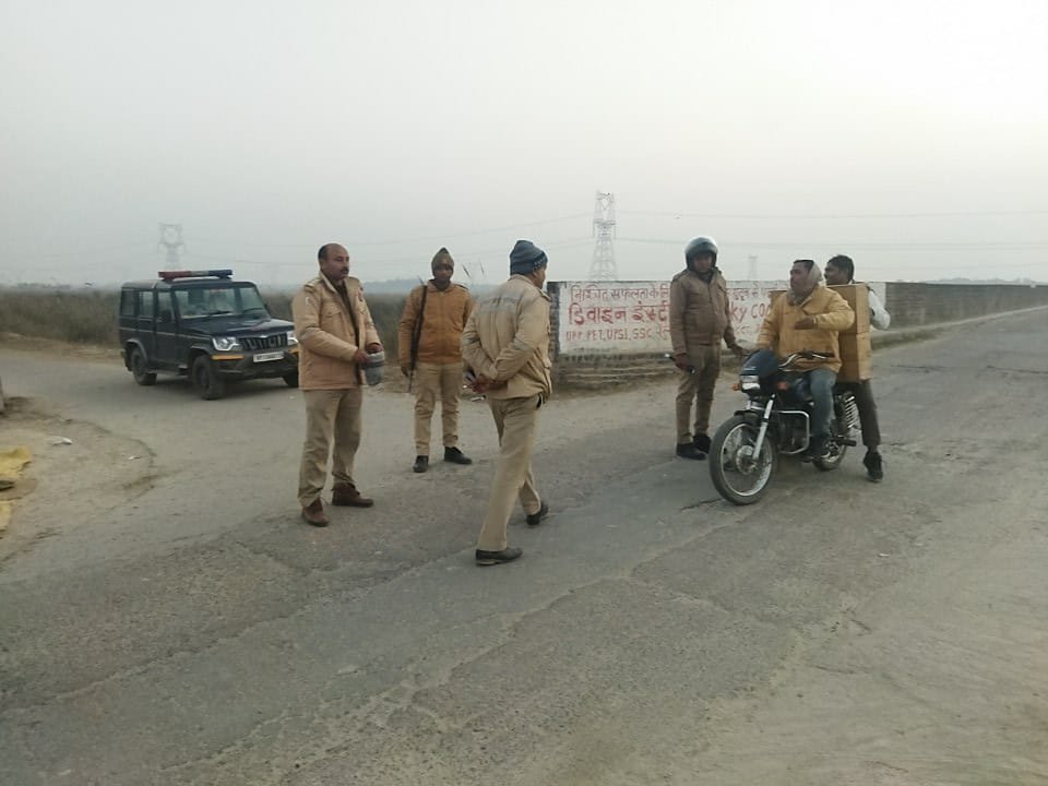 Raibareli-जगतपुर पुलिस के द्वारा चलाया चेकिंग अभियान
