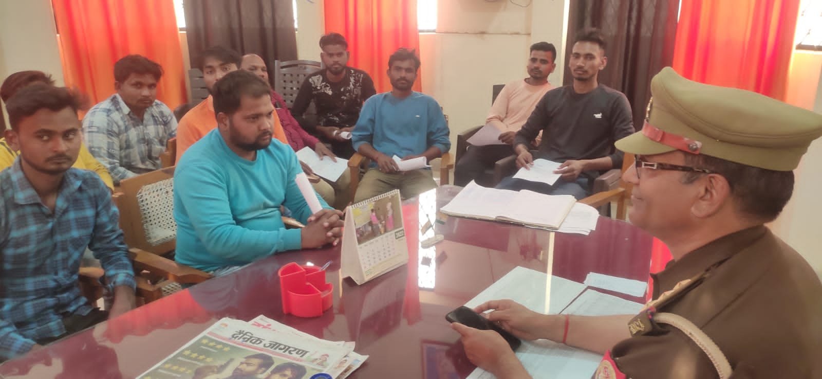 रायबरेली-डीजे संचालकों के साथ कोतवाल ने की बैठक,,,,