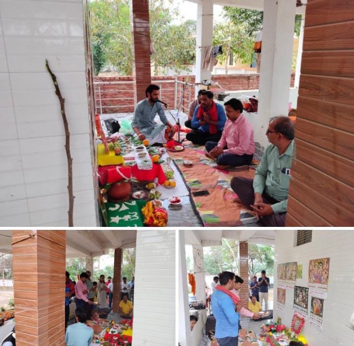 रायबरेली-तहसीलदार ने गंगा घाट पर कराया पूजन पाठ,,,,