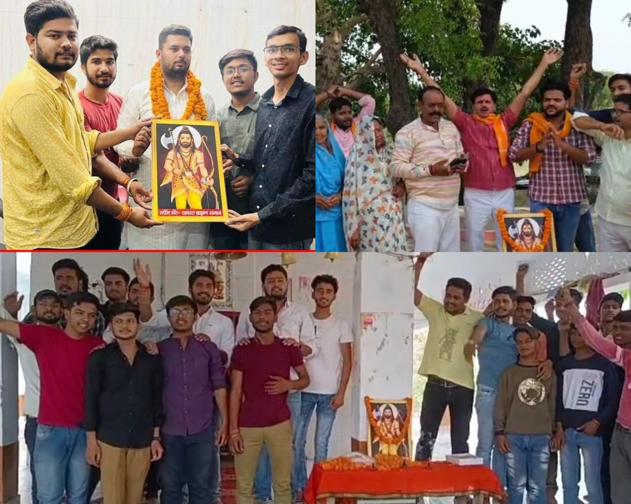 Raibareli-बछरावां क्षेत्र में लगभग 11 ग्राम पंचायतों में धूमधाम के साथ मनाई गई भगवान परशुराम की जयंती