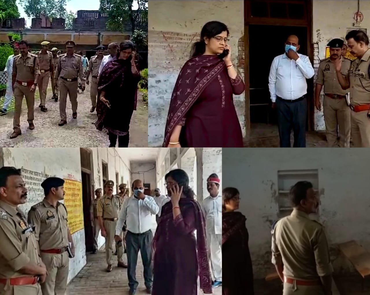 Raibareli-डीएम एसपी ने किया बूथो का निरीक्षण