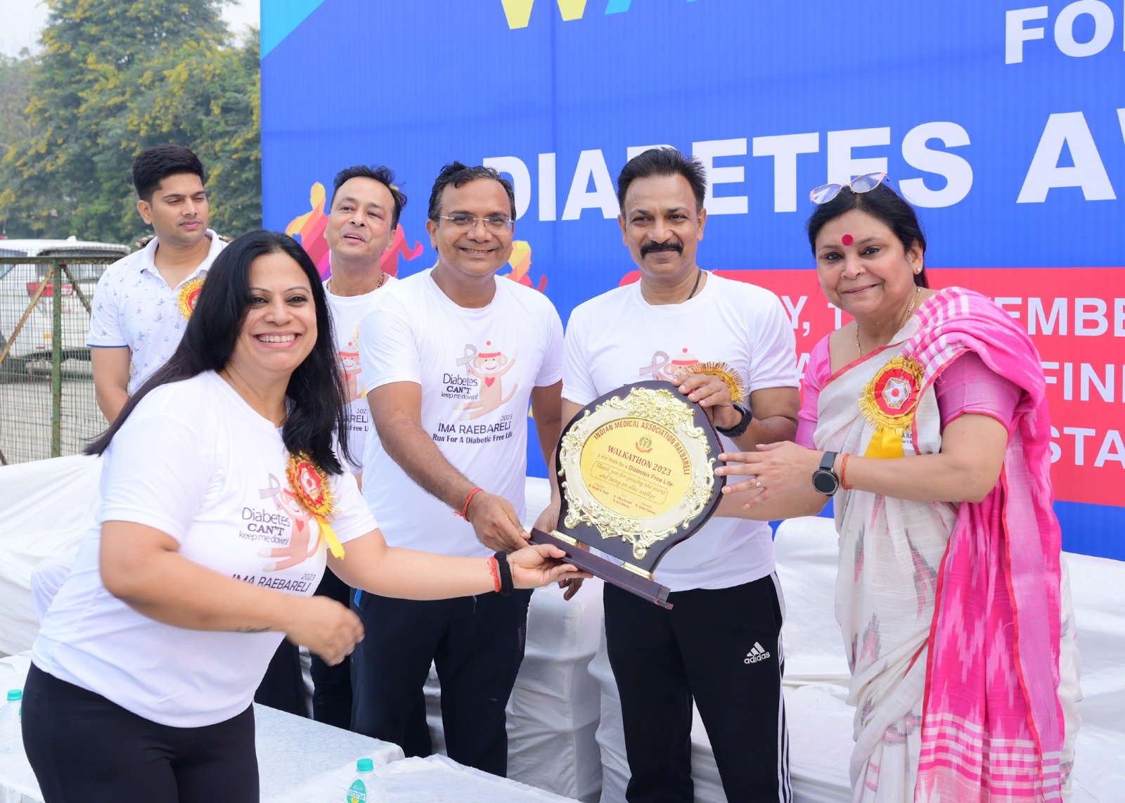 Raibareli-डायबिटीज सप्ताह के परिपेक्ष्य में  आई.एम.ए ने निकाली जागरूकता रैली 