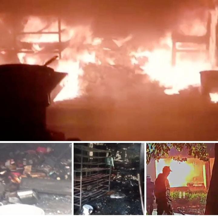 रायबरेली-NTPC आवासीय परिसर स्थित  कैंटीन में शॉट सर्किट से लगी भीषण आग,,,,,,