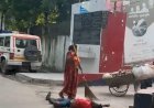रायबरेली: शहर कोतवाली गेट पर जमीन पर पड़ा दिखा युवक, वीडियो वायरल