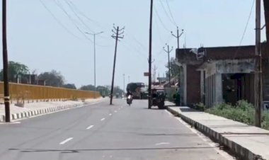 'इंजीनियरिंग' तो कमाल की. बिजली का पोल हटाया नहीं, बना दी सर्विस रोड; वायरल हो रहा Video