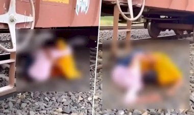 लखनऊ रेलवे स्टेशन पर कपल का खतरनाक रोमांस, वीडियो हुआ वायरल
