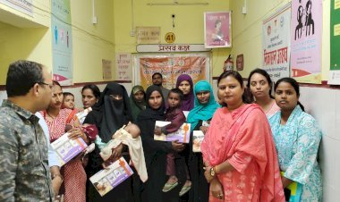 रायबरेली-सामुदायिक स्वास्थ्य केंद्र में ‌कन्या जन्मोत्सव मना कर माताओं को जनकल्याणकारी योजनाओं की दी गई जानकारी