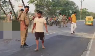 रायबरेली-बांदा-बहराइच हाईवे पर खून से लथपथ अज्ञात युवक का शव मिलने से फैली सनसनी
