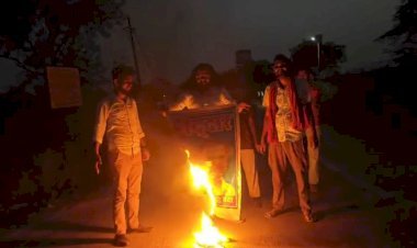 रायबरेली में सियासी उबाल: राहुल गांधी के बयान पर भड़की भाजपा, भाजपाइयो ने फूंका पुतला