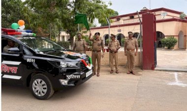 क्षेत्राधिकारी डायल 112 ने नवीन पीआरवी को हरी झंडी दिखाकर किया रवाना