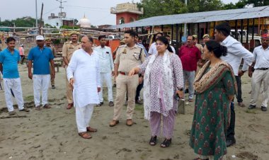 डीएम व एसपी ने सावन मास एवं कांवड़ यात्रा की तैयारियों का किया स्थलीय निरीक्षण