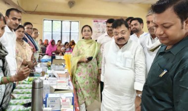 रायबरेली-महराजगंज ब्लॉक सभागार में सजा बहुउद्देशीय जनकल्याणकारी विकास शिविर।