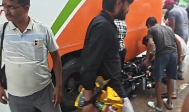 रायबरेली-तेज रफ्तार बाइक अनियंत्रित होकर रोडवेज बस में घुसी, बाल-बाल बचा सवार