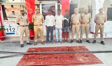 रायबरेली: चोरी के आरोप में तीन अभियुक्त गिरफ्तार, चोरी का सामान बरामद