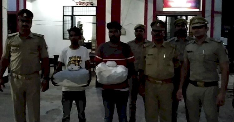 Raibareli- दो गांजा तस्करों को पुलिस ने गिरफ्तार