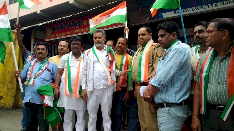 Raibareli-हर घर तिरंगा कार्यक्रम को सफल बनाने के लिए लालगंज नगर में निकाली गई जन जागरूकता रैली*