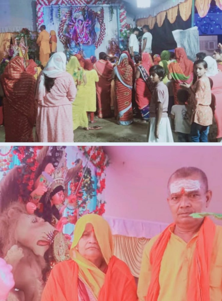 Navratri-मढ़िया माता मंदिर में हुई मूर्ति स्थापना