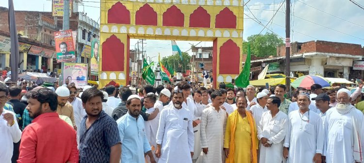 रायबरेली-जुलूस ए मुहम्मदी में उमड़ा जन सैलाब,,,,,