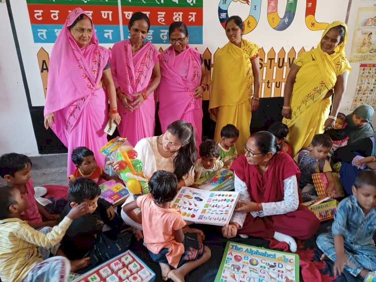 छह माह की आयु पूरी कर चुके बच्चों का हुआ अन्नप्राशन